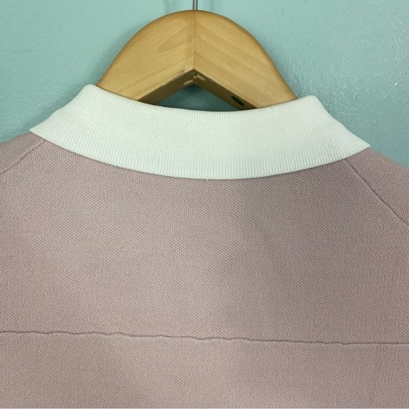 Maje Myshirt Pink Purple Croppes Cardigan Short Sleeve Top - Picture 7 of 8